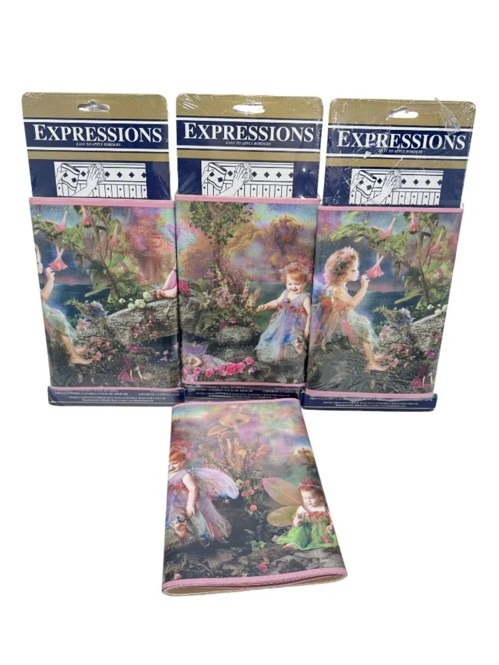Expressions Wallpaper Border Pattern SB10190B Enchanted Forest Fairy Whimsical
